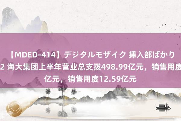 【MDED-414】デジタルモザイク 挿入部ばかり集めました2 海大集团上半年营业总支拨498.99亿元，销售用度12.59亿元