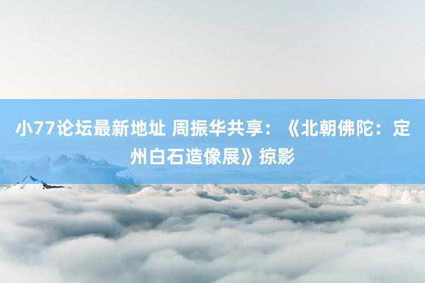 小77论坛最新地址 周振华共享：《北朝佛陀：定州白石造像展》掠影