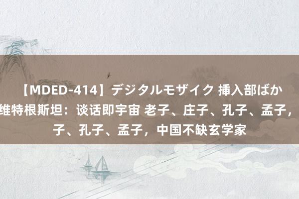 【MDED-414】デジタルモザイク 挿入部ばかり集めました2 维特根斯坦：谈话即宇宙 老子、庄子、孔子、孟子，中国不缺玄学家