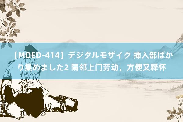 【MDED-414】デジタルモザイク 挿入部ばかり集めました2 隔邻上门劳动，方便又释怀