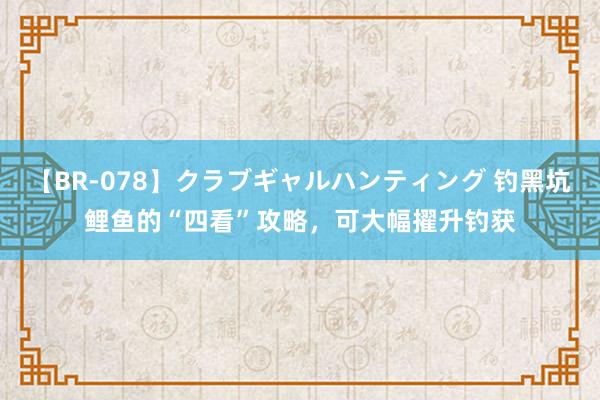 【BR-078】クラブギャルハンティング 钓黑坑鲤鱼的“四看”攻略，可大幅擢升钓获