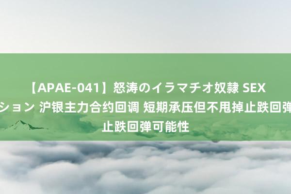 【APAE-041】怒涛のイラマチオ奴隷 SEXコレクション 沪银主力合约回调 短期承压但不甩掉止跌回弹可能性