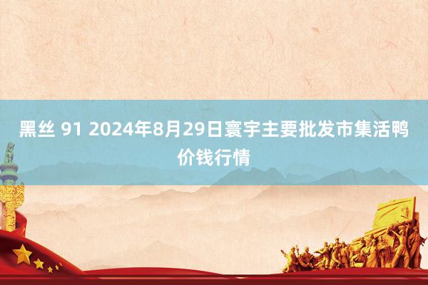 黑丝 91 2024年8月29日寰宇主要批发市集活鸭价钱行情