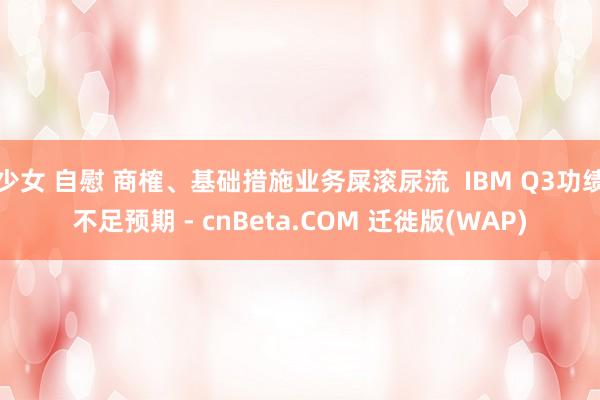 少女 自慰 商榷、基础措施业务屎滚尿流  IBM Q3功绩不足预期 - cnBeta.COM 迁徙版(WAP)